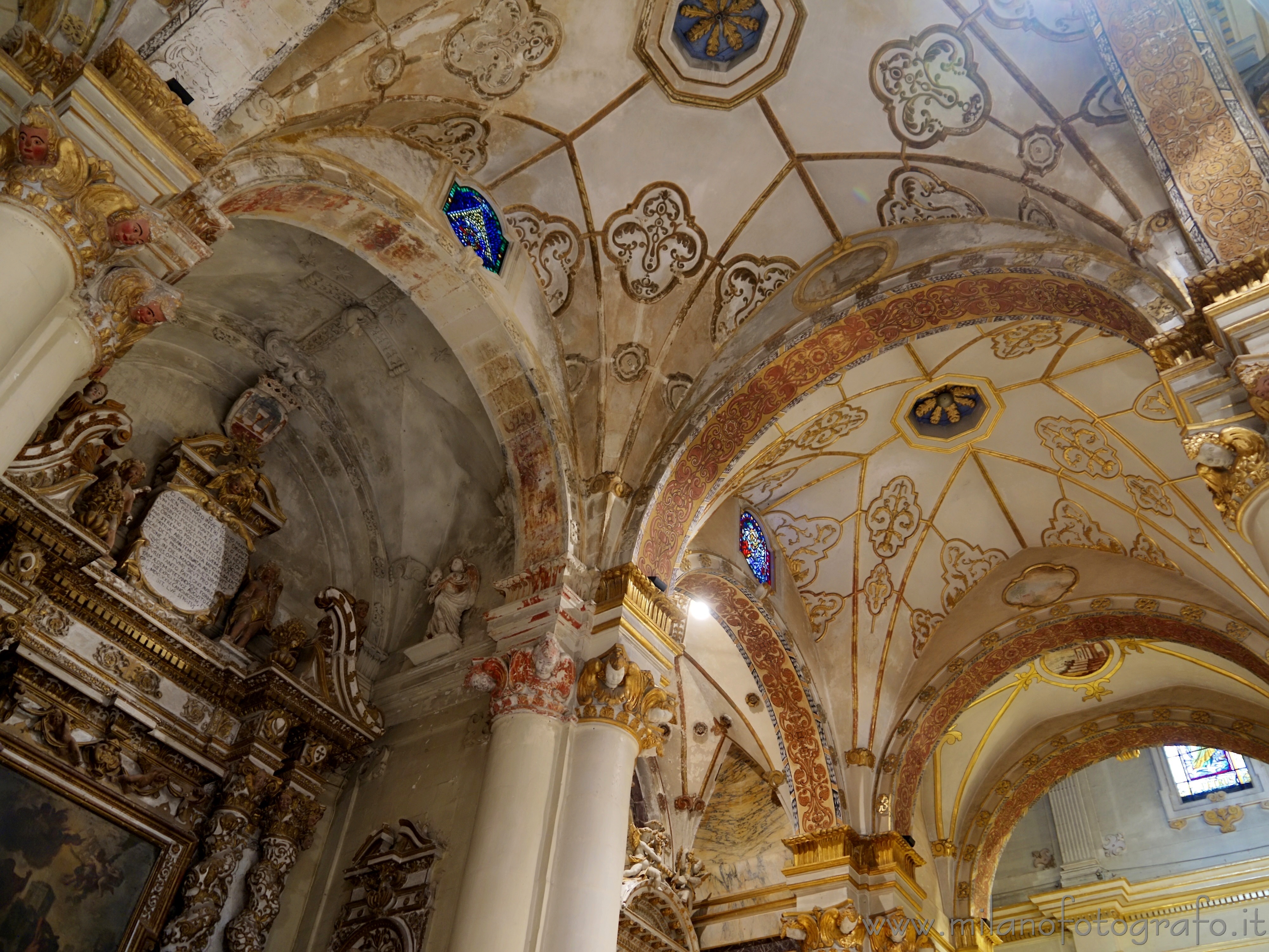 Lecce - Decorazioni sul soffitto del Duomo